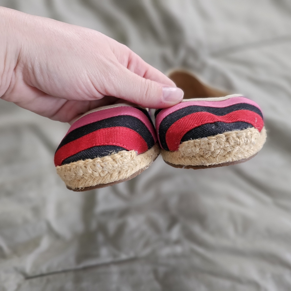Kate Spade Espadrille Colorful Striped Women's Flats - Picture 7 of 8